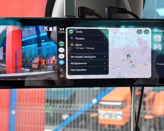 Обзор видеорегистратора TrendVision CarPlay Mirror: трансляция приложений со смартфона на зеркало заднего вида