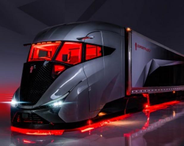 Kenworth представила гибридный тягач, похожий на скоростной поезд